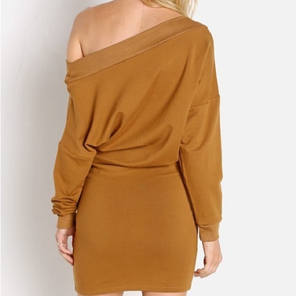 NEW Indah Body Baby Ruth Boatneck Mini Dress in Port Size 1 US Small Burgundy - Picture 4 of 15